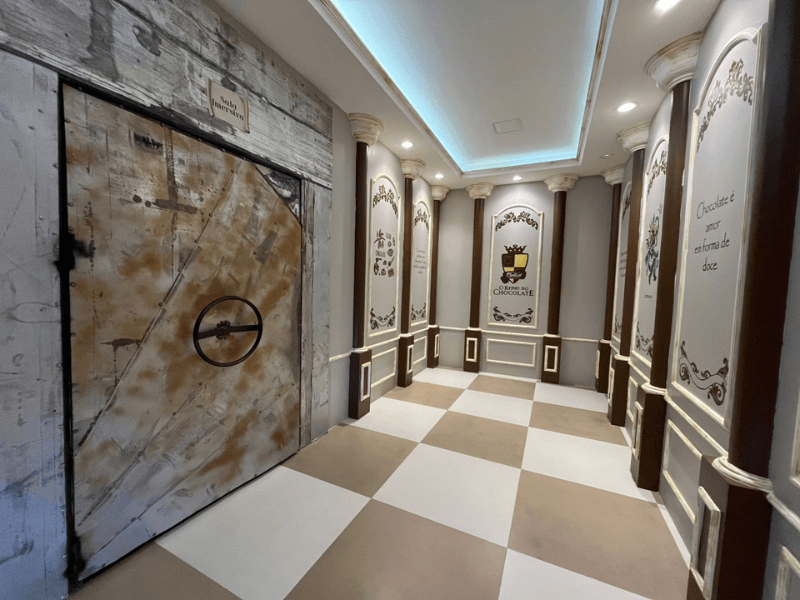 Reino do Chocolate corredor
